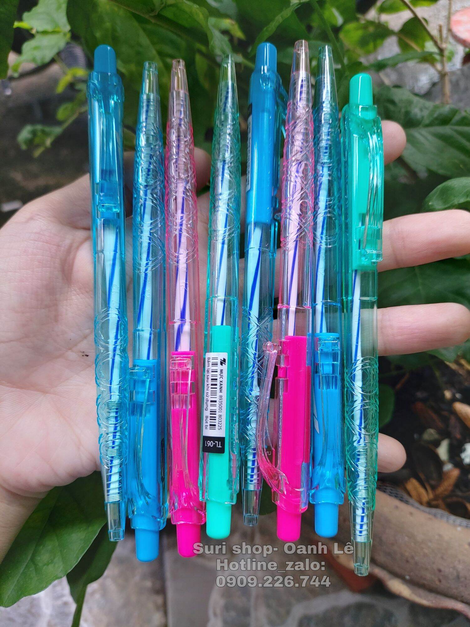 Hộp 20 cây bút bi mực xanh Thiên Long TL 061 chính hãng