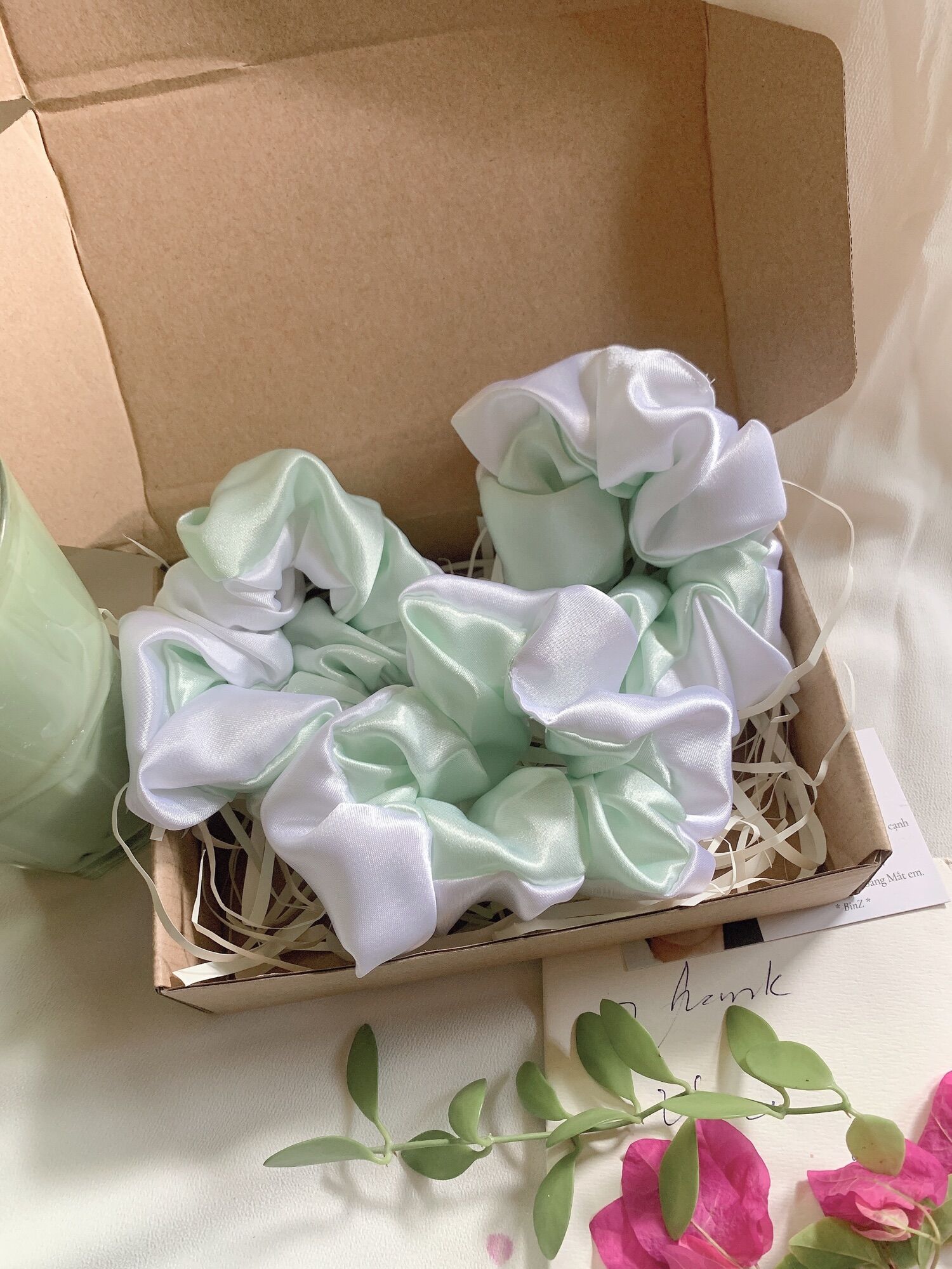 Cột tóc Scrunchies phi bóng cao cấp