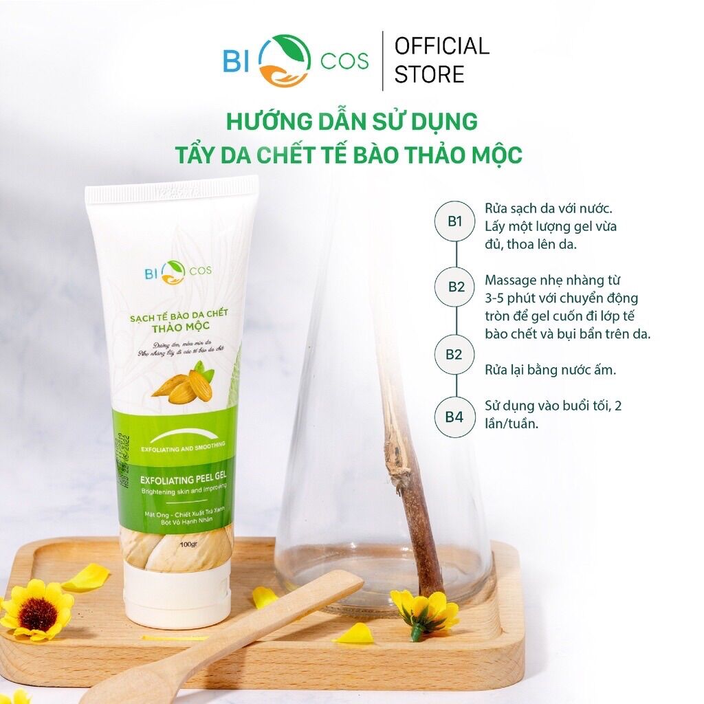 Tẩy tế bào Da chết Thảo mộc BIOCOSMETIC 100g