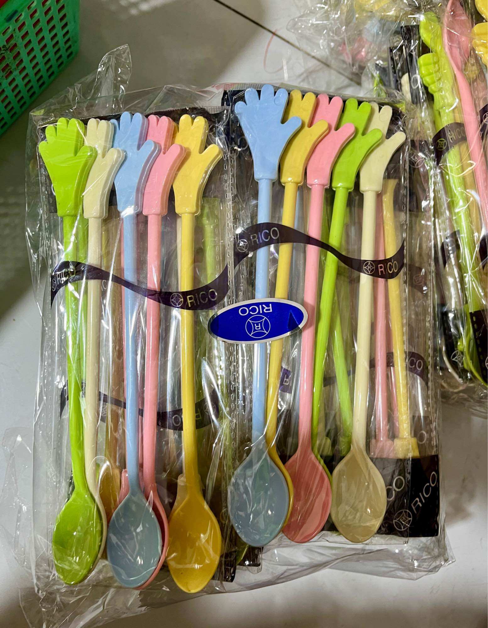 Set 10 Muỗng Cà Phê Hình BÀN TAY (Dài 20cm)