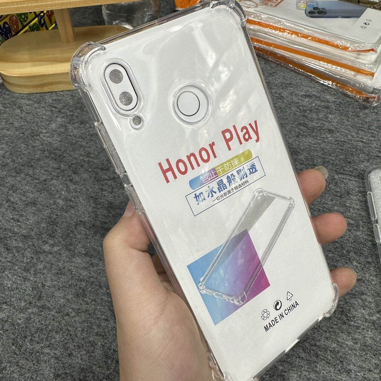 Case ốp lưng Huawei Honor Play dẻo siêu trong suốt chống sốc ôm máy bảo vệ camera