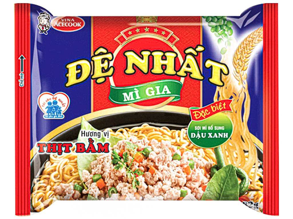 Thùng 30 gói mì Đệ Nhất thịt bằm 82g