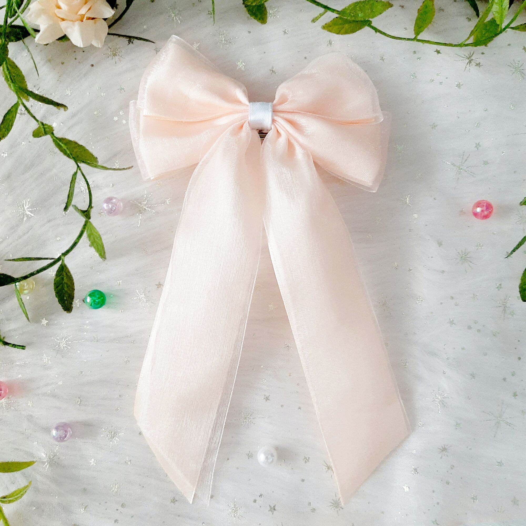 Kẹp tóc nơ 2 lớp (mua 9 tặng 1)