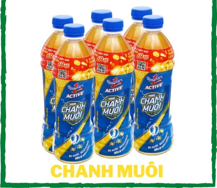 Lốc 6 chai Active chanh muối