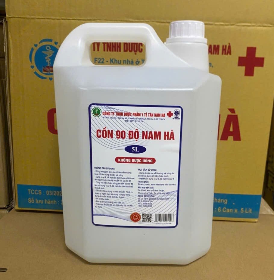 [No16_90.S] Sát khuẩn nhanh còn 90 độ, can 4kg, chuẩn độ, theo tiêu chuẩn ISO 13485