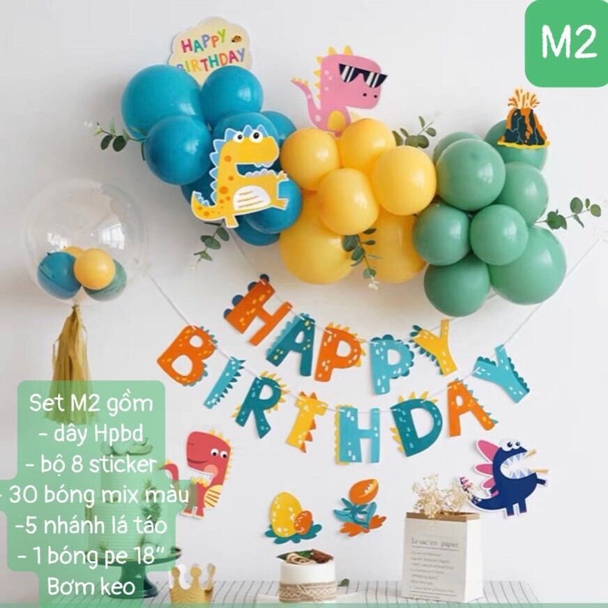 Set trang trí sinh Nhật khủng Long