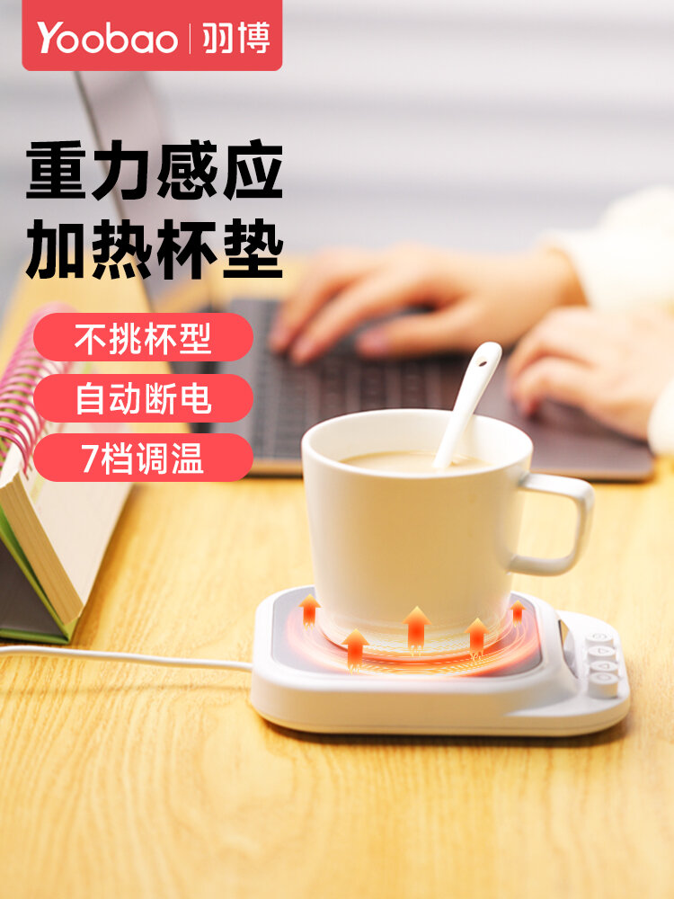 Đệm Lót Cốc Sưởi Nóng Điều Chỉnh Nhiệt Độ Thông Minh 7 Mức