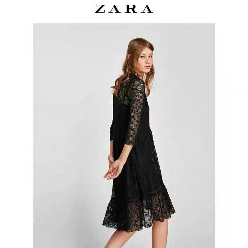 đầm Zara ren đen sang đẹp
