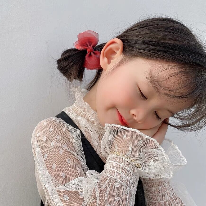 Cặp 2 cột tóc nơ cho bé 1