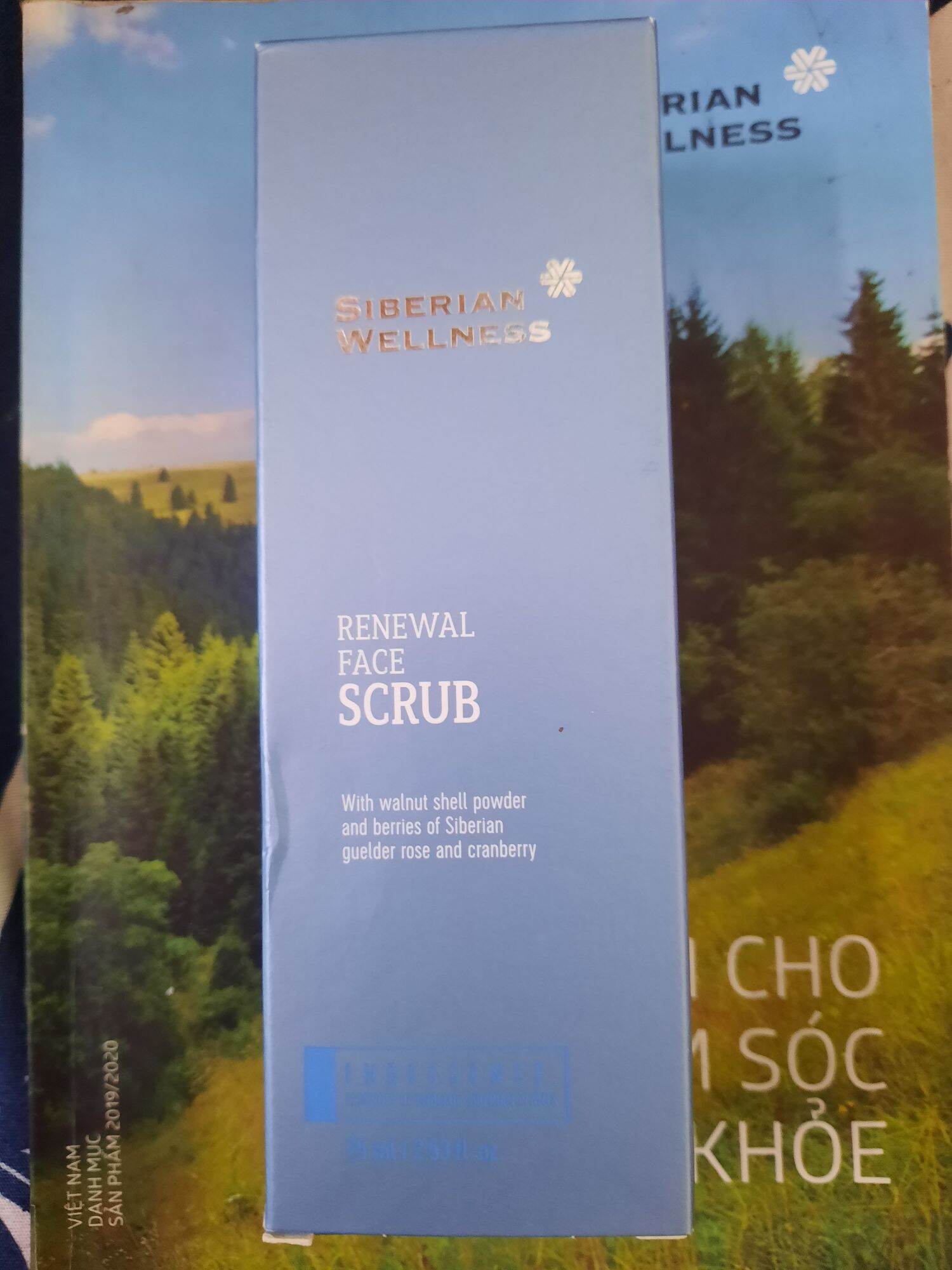 Kem tẩy tế bào chết tái tạo da mặt siberian wellness renewal face scrub