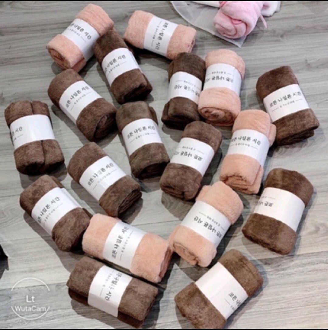 Khăn Tắm Hàn Quốc Màu Trơn Size Lớn 70cmx140cm