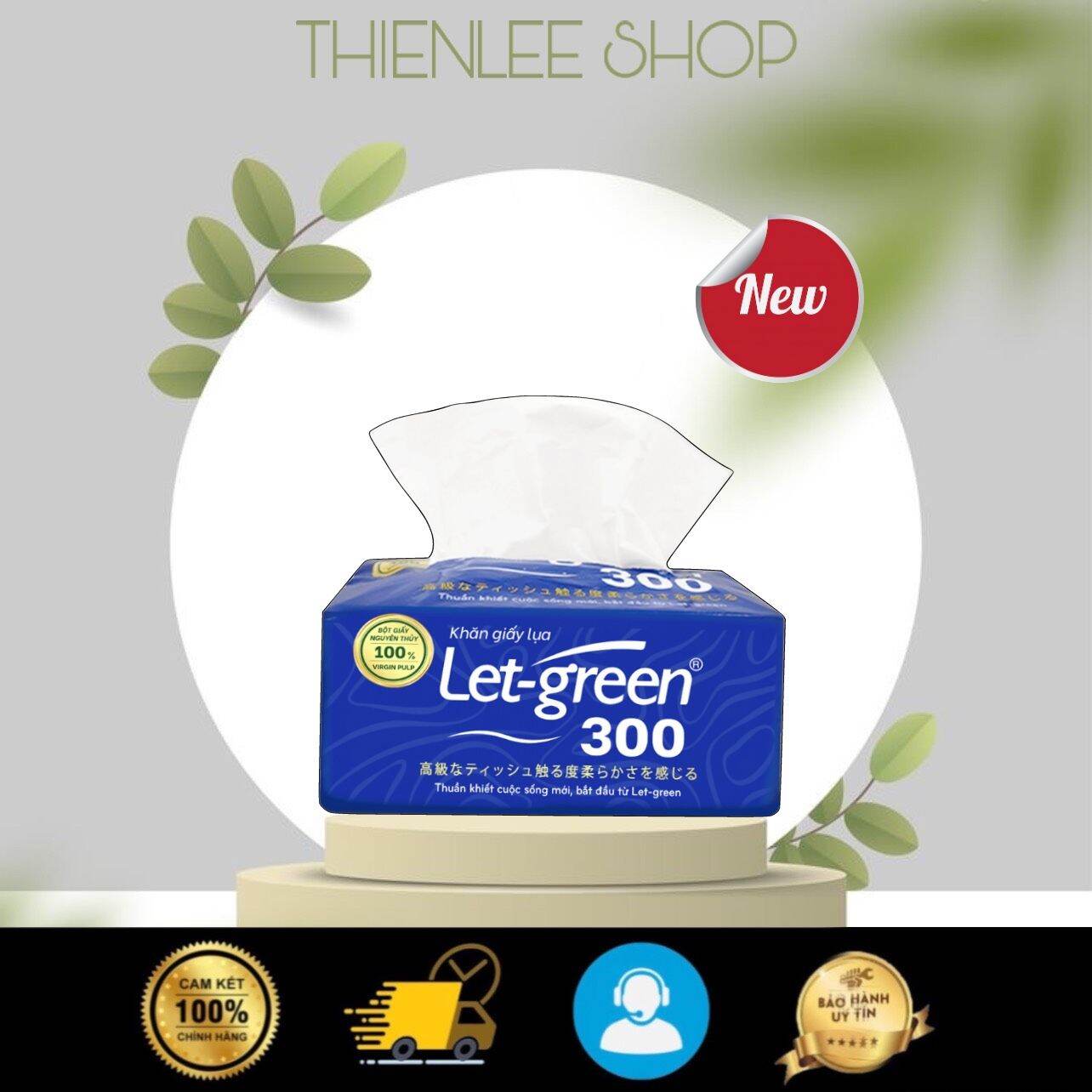 Khăn giấy lụa Let-green 300