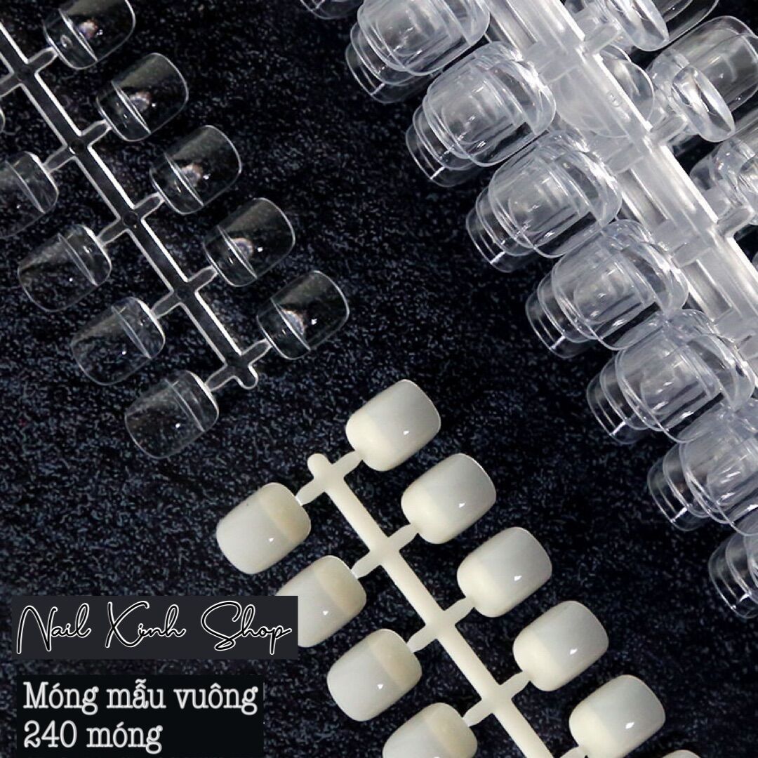 Móng vẽ mẫu vuông Hàn Quốc