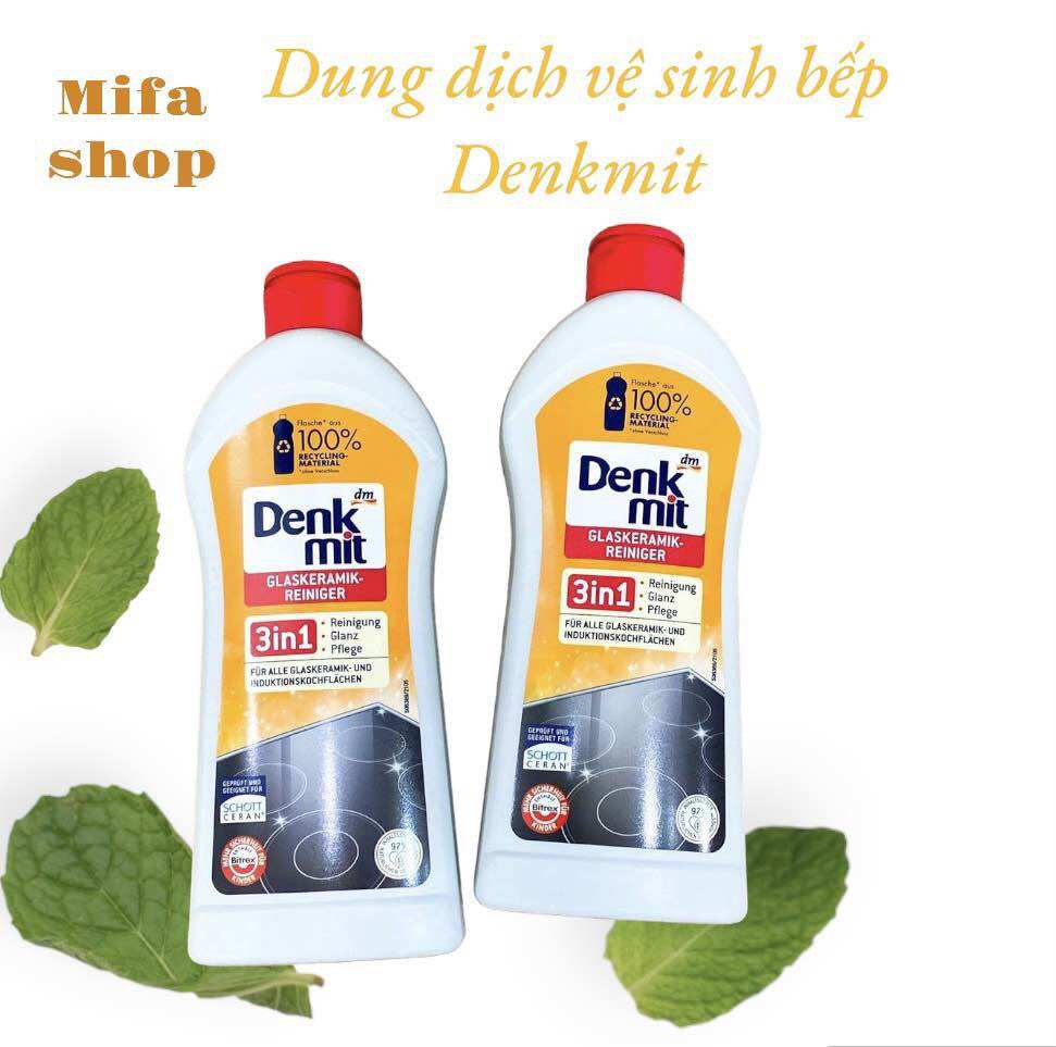 Dung dịch vệ sinh bếp từ Denkmit 3 in 1 nhập khẩu từ Đức 🇩🇪
