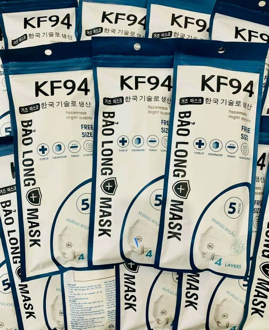 kf95 bảo long  ( 10 chiếc) xám