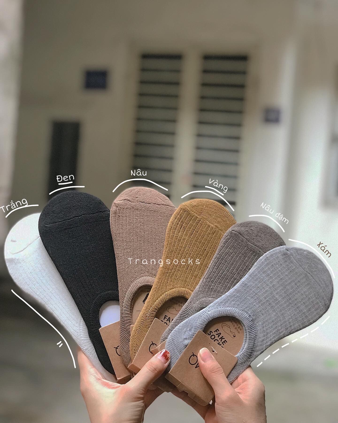 Tất trơn lười gân nữ