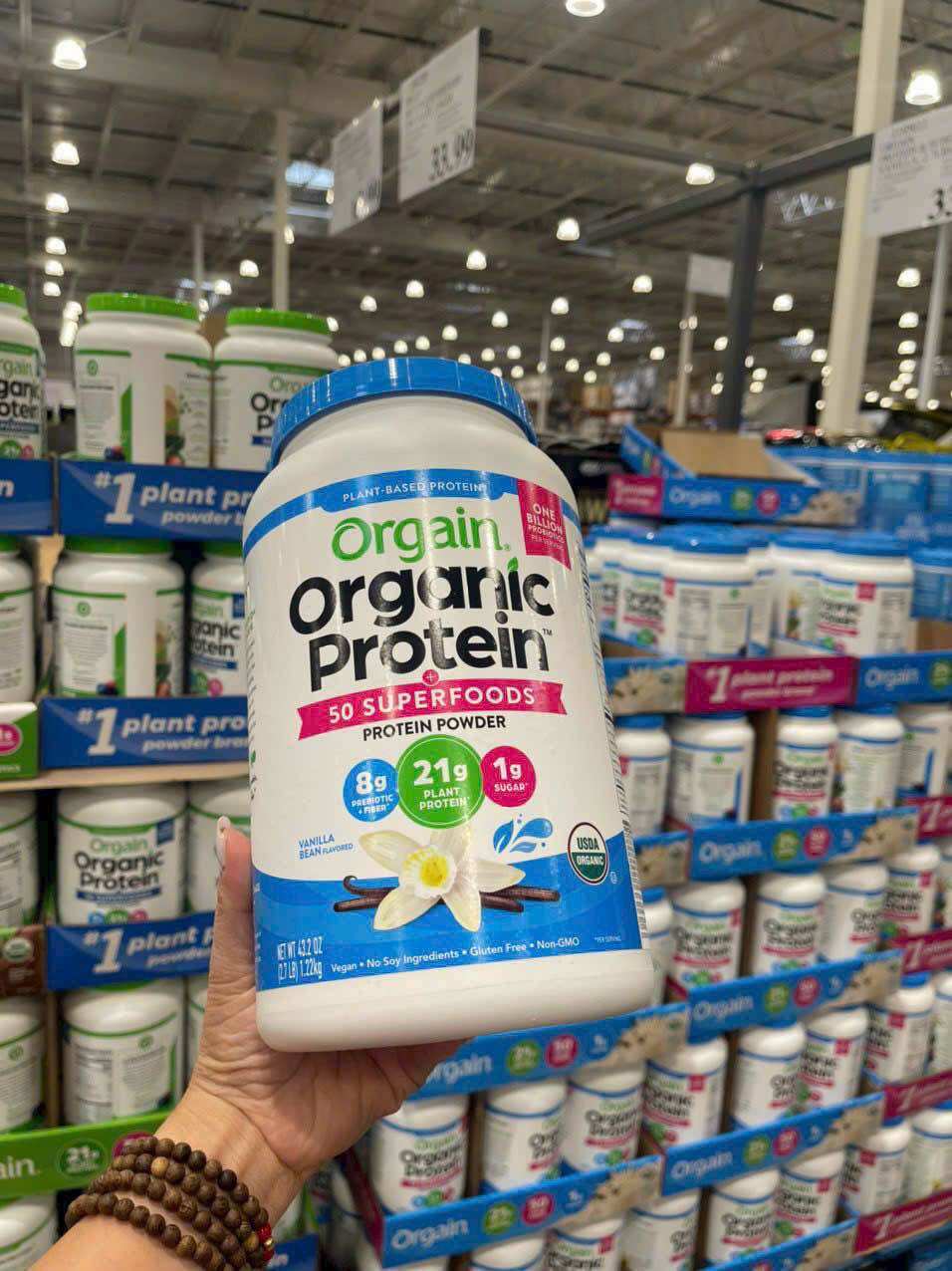 [HCM]Bột Orgain Organic Protein 1.2kg Mẫu Mới- BILL MỸ + HÀNG AIR