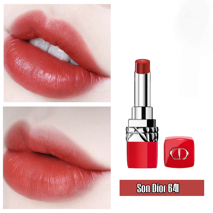Son Di.or Ultra ROuge số 641 Ultra Spice màu Đỏ nâu của Pháp thỏi fullsize 3.2gr