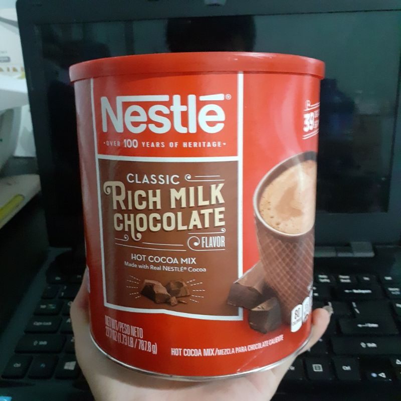 Bột cacao sữa nestle Hót Cocao mix lon giấy 787gr