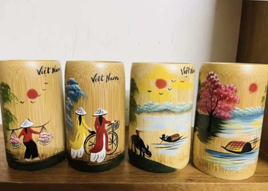 Cốc tre thủ công mỹ nghệ