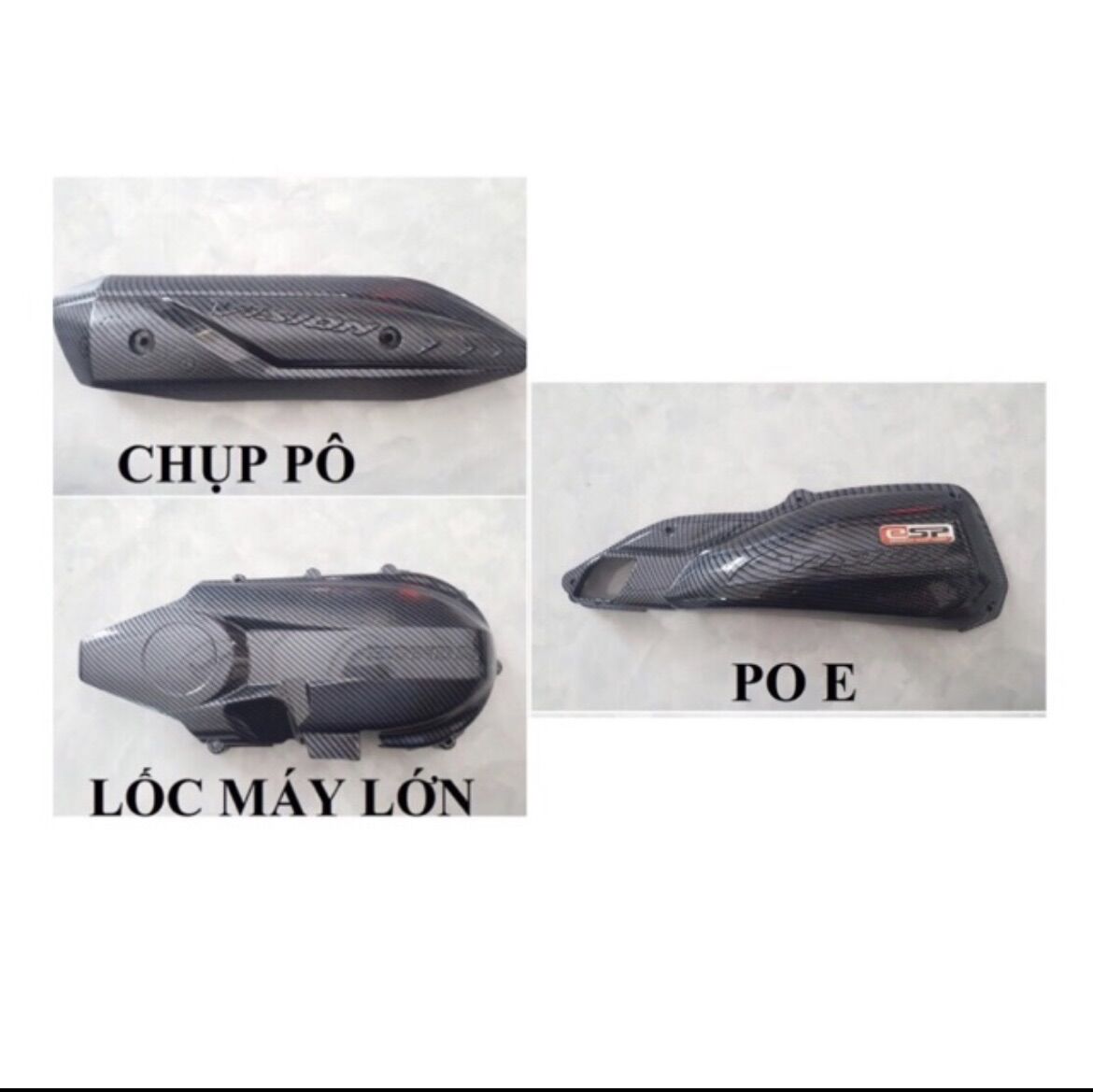 Ốp Carbon Trang Trí Xe Vision 2014-2019