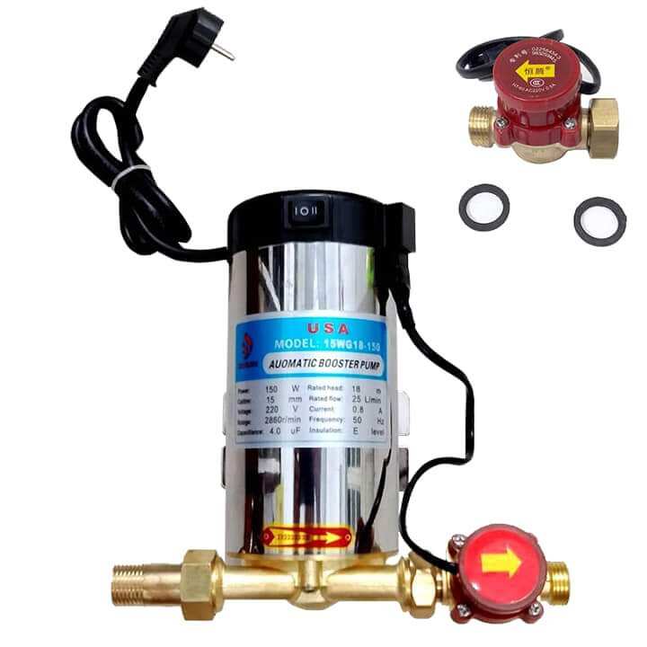 Máy bơm tăng áp lắp cho máy giặt 150w USA