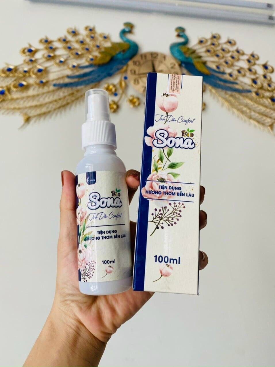 Xịt Thơm Quần Áo SoNa, Xả Vải Khô - 100ml