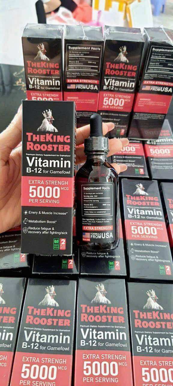 Vitamin B12-5000 hừng gà, lên nước máu cho gà