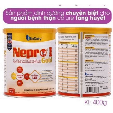 Sữa Nepro 1 Gold Dành cho người bệnh thận có URE huyết tăng - 400g thumbnail