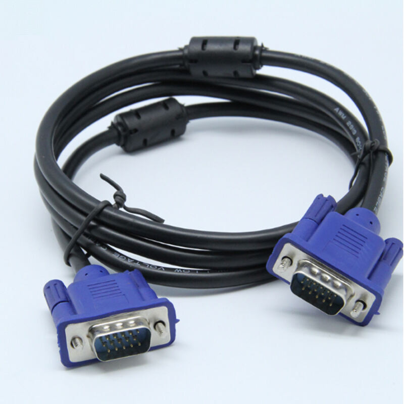 1.5M Vga Sang Vga Cáp 15 Pin Nam Sang Nam Nối Dài Chuyển Đổi Kết Nối Cho Màn Hình Máy Tính Máy Chiếu PC tivi Adapter