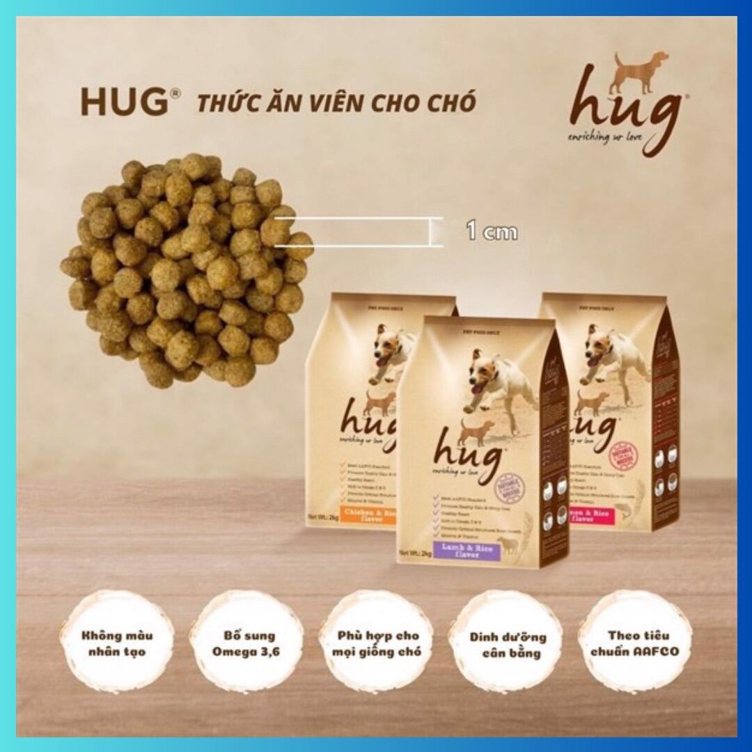 Hạt Hug cho chó túi 2kg
