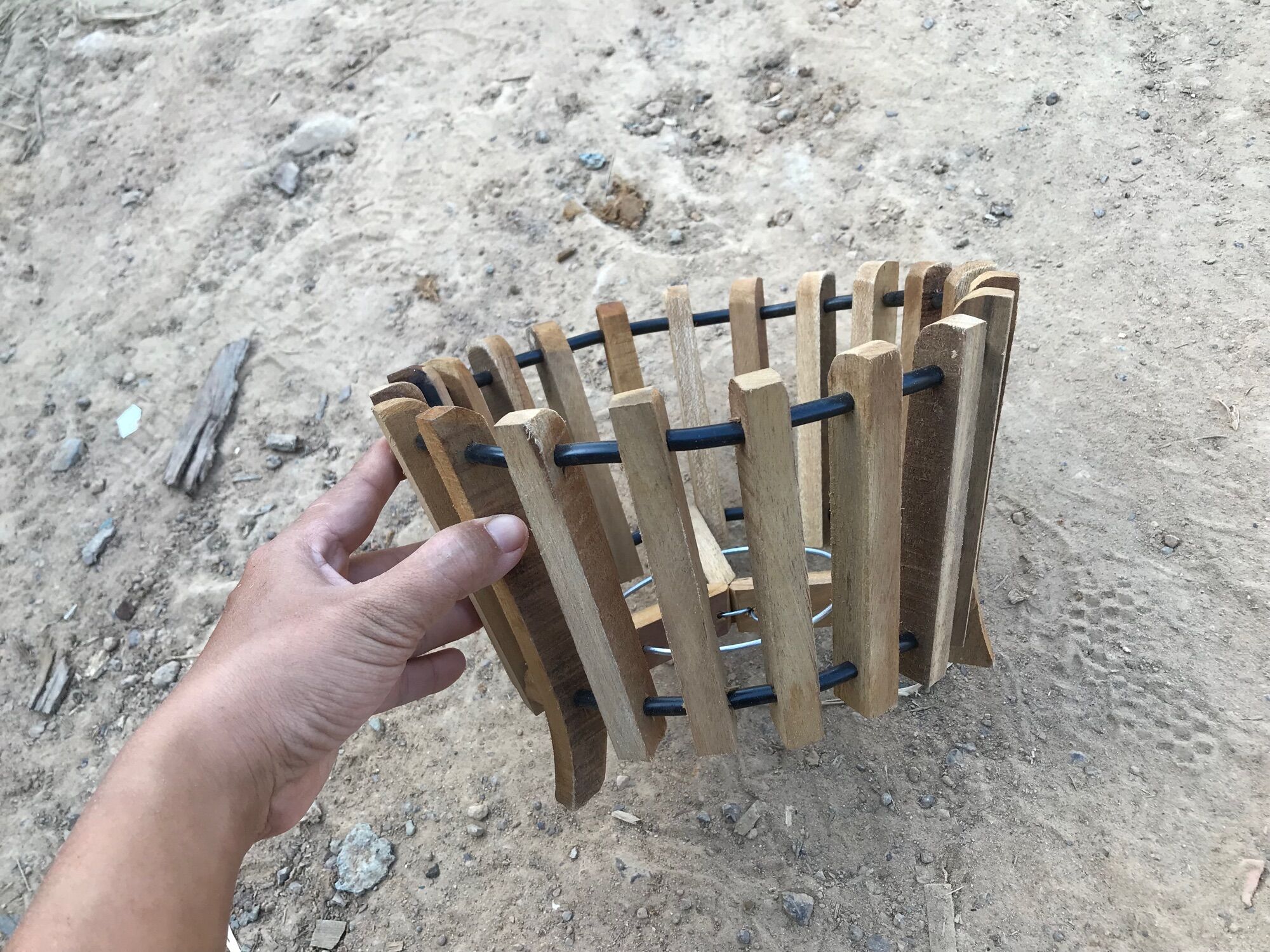 Chậu gỗ tròn F20