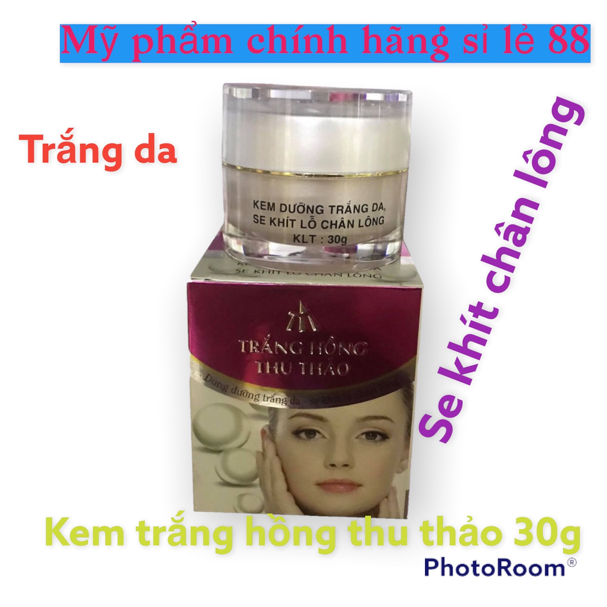 Kem trắng hồng thu thảo 4 loại dòng 30g