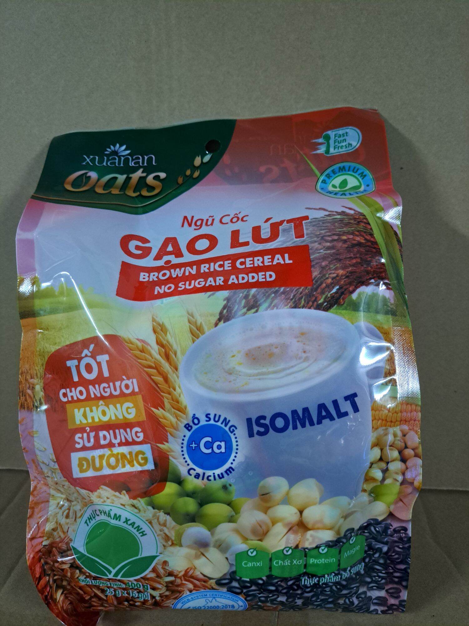 Ngũ cốc gạo lứt no sugar ( đường ăn kiêng ) 400 gram