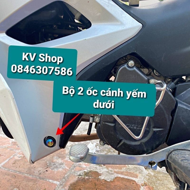 Bộ Ốc Titan Gr5 Xịn Dàn Áo Wave 50/100/110