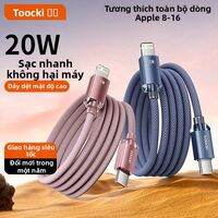 Toocki | Bộ Dây Cáp Sạc Nhanh và Chuyển Đổi Dữ Liệu cho Apple 16, iPhone 15Pro, 13pro, 17, iPad với Kết Nối Type-C