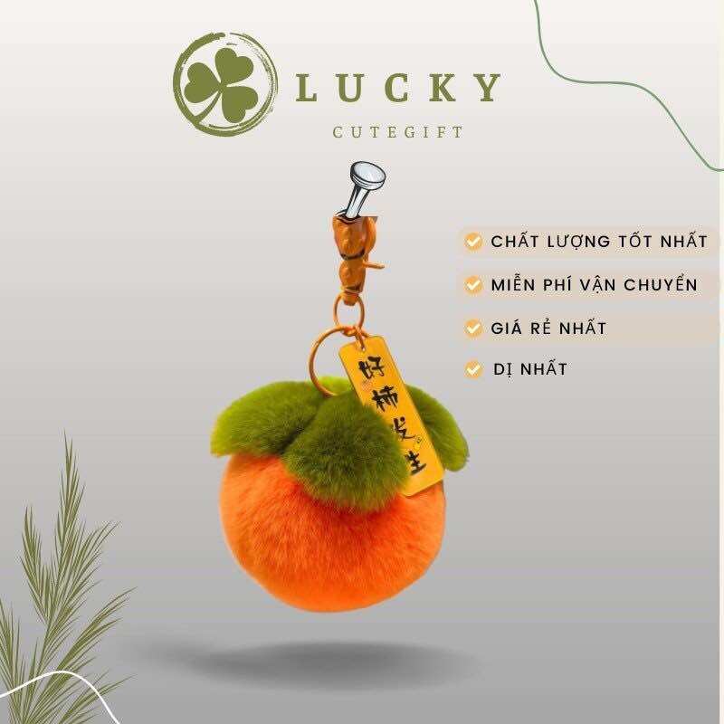 Móc khóa , móc khóa gấu bông , móc khóa cute , móc khóa đôi , móc khóa hình quả cam , móc khóa đan len.