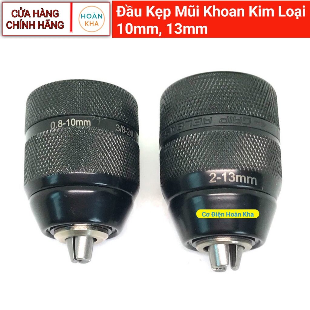 Đầu Kẹp Mũi Khoan bằng kim loại AutoLock 10mm, 13mm