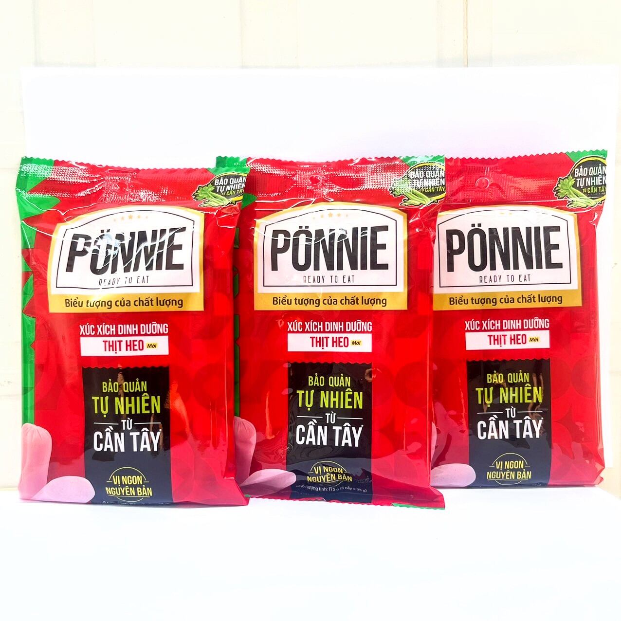 Combo 5 Bịch Xúc xích Ponnie (35gr x 5Cây) DATE GIAO MỚI