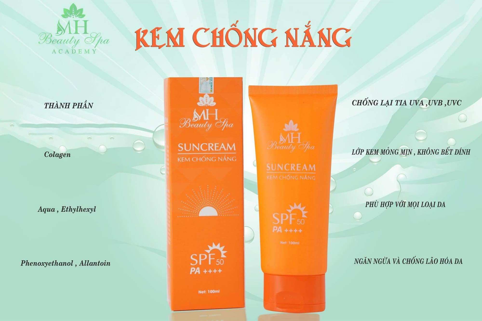 Kem chống nắng vật lý mh beauty
