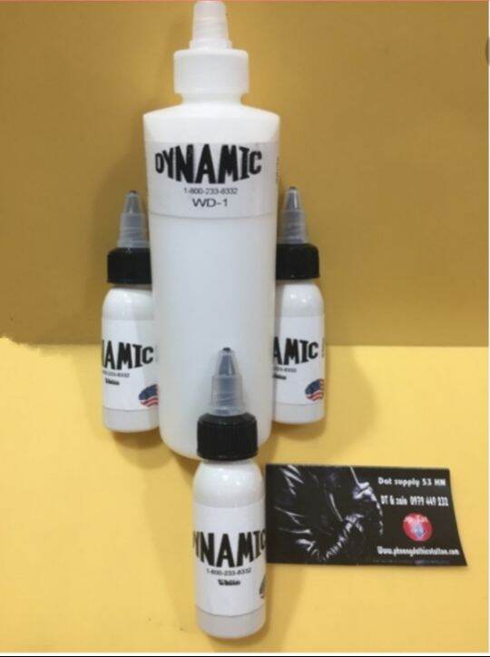 Mực xăm hình Dynamic mầu trắng 30ml