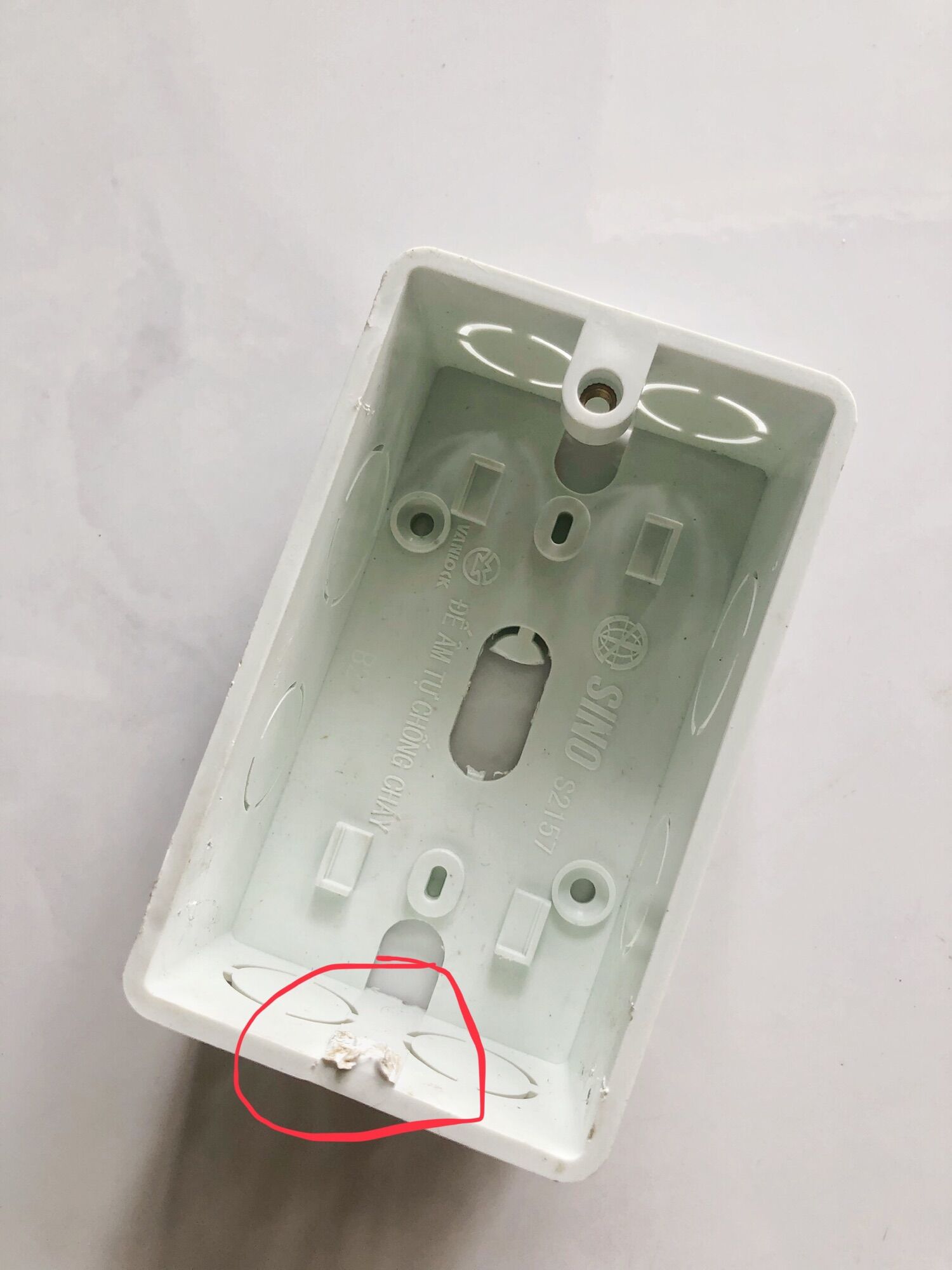 [10 chiếc] Dụng cụ sửa đế âm vỡ CNBV hình chữ nhật