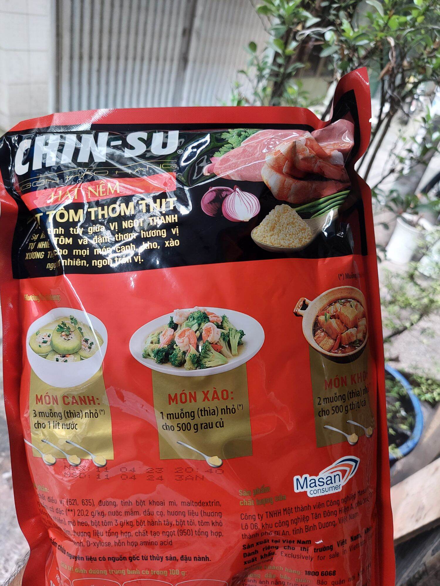 Hạt nêm chinsu tôm thịt 1,8kg