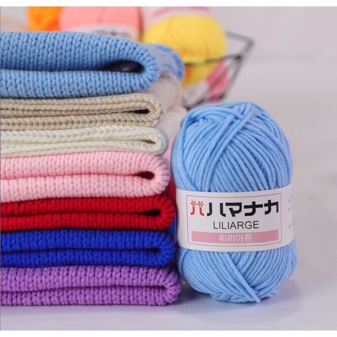 Len milk cotton xuất Hàn nhí 25gr