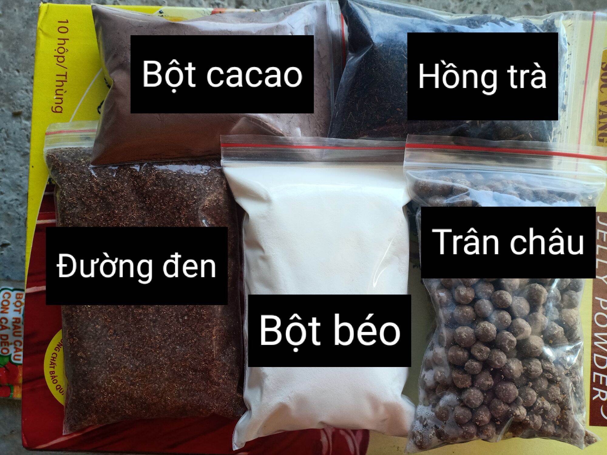 Sét Trà Sữa Truyền Thống,Trà sữa các vị