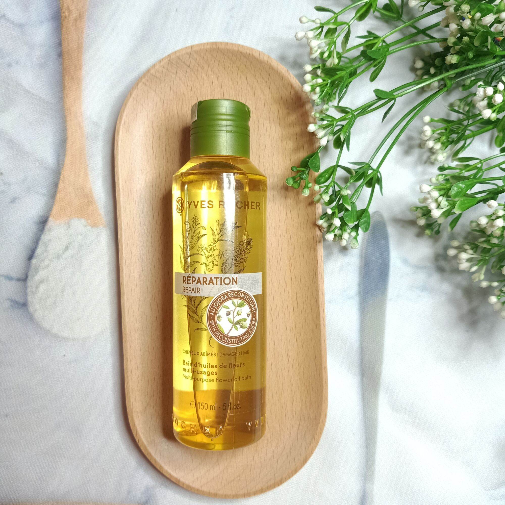 Dầu dưỡng phục hồi tóc hư tổn Repair Yves Rocher 150ml