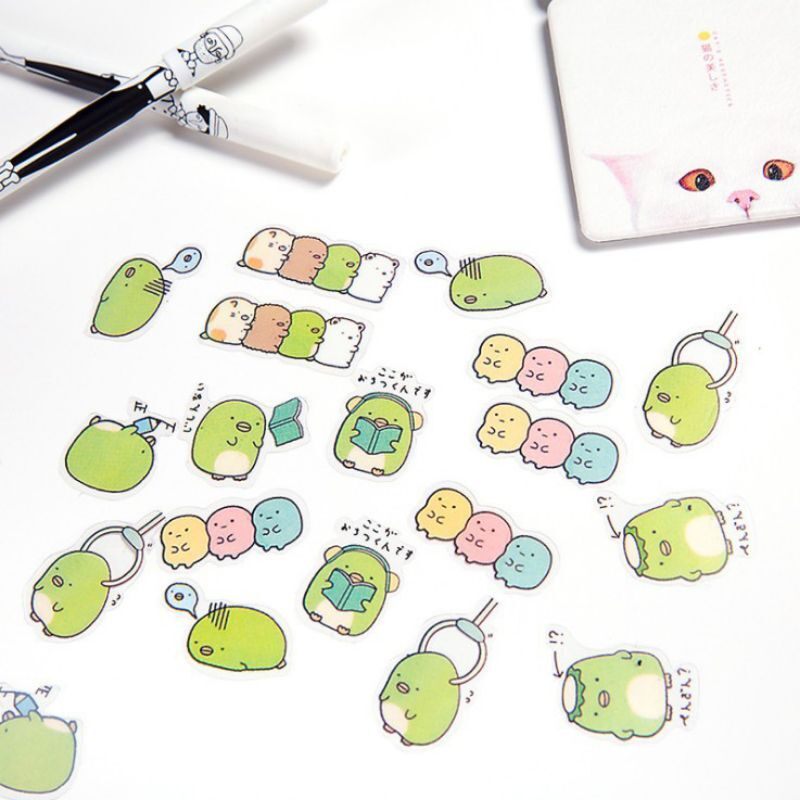 50 nhãn dán sticker trang trí sổ tay mini đáng yêu