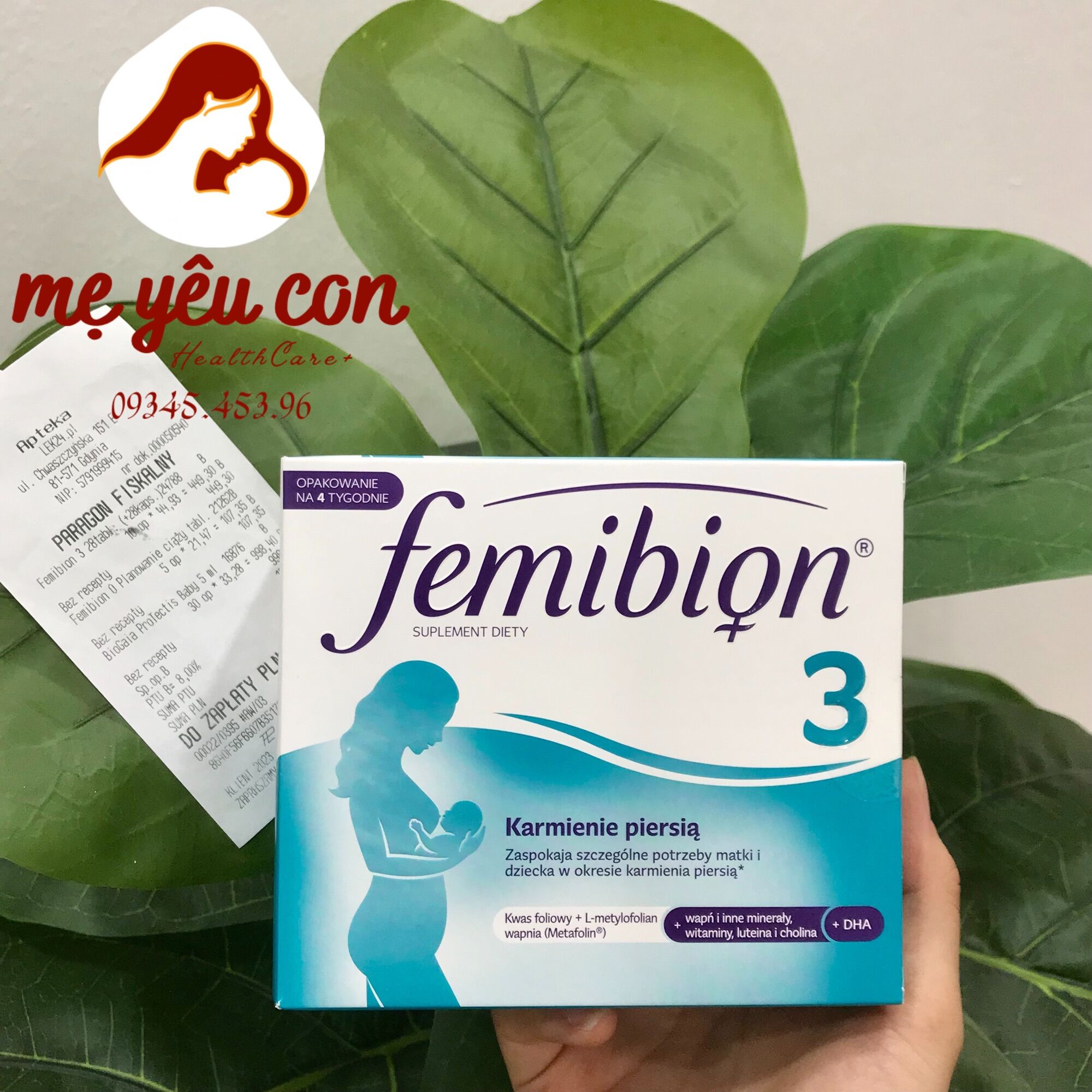 Vitamin Tổng Hợp Femibion 3 - Vitamin dùng cho giai đoạn sau sinh
