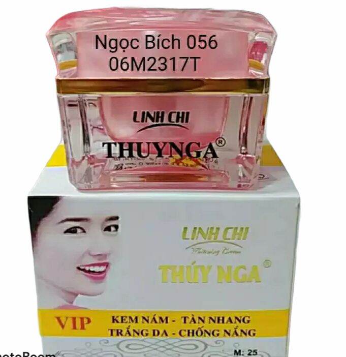 KEM LINH CHI THÚY NGA NÁM - TÀN NHANG - TRẮNG DA - CHỐNG NẮNG 18 GAM