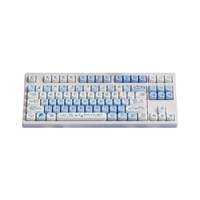 EWEADN | Bàn phím cơ không dây 3 chế độ (Bluetooth/2.4G/USB-C), Chủ đề Gradient, Layout 75% nhỏ gọn, có Núm xoay, LED RGB, Hot-swap, Thích hợp cho Nữ, Gaming và Văn phòng